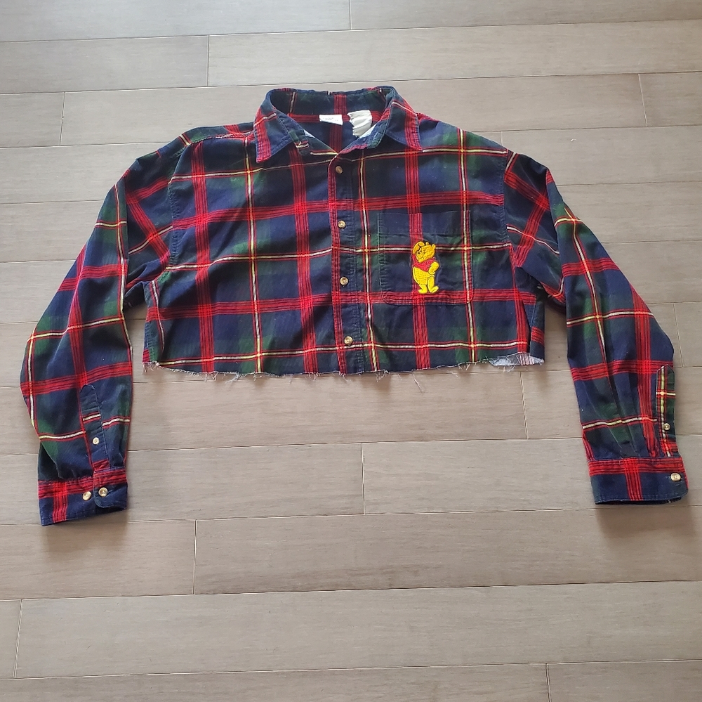 Vintage cropped flannel